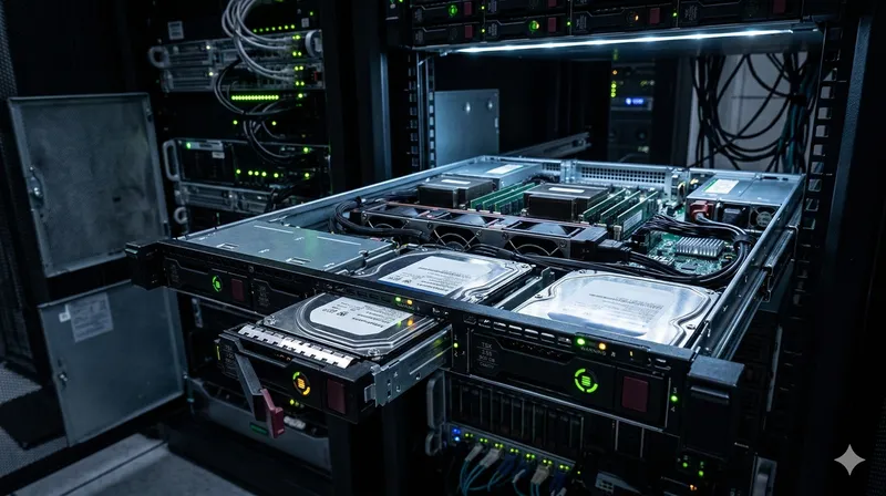 استعادة بيانات خادم RAID 5 توقف تماماً عن العمل